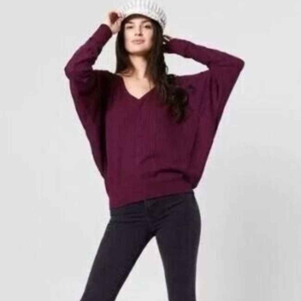 NWT- FREE PEOPLE Santa Clara Thermal in Mulberry